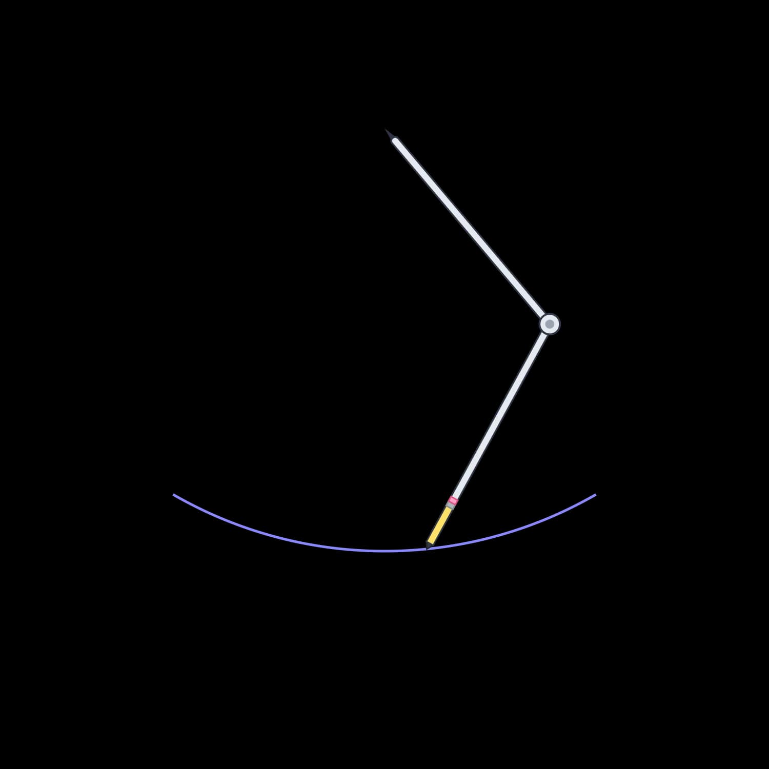 Perpendicular from Outer Point Step 2