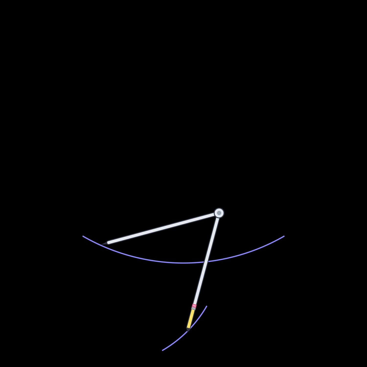 Perpendicular from Outer Point Step 3