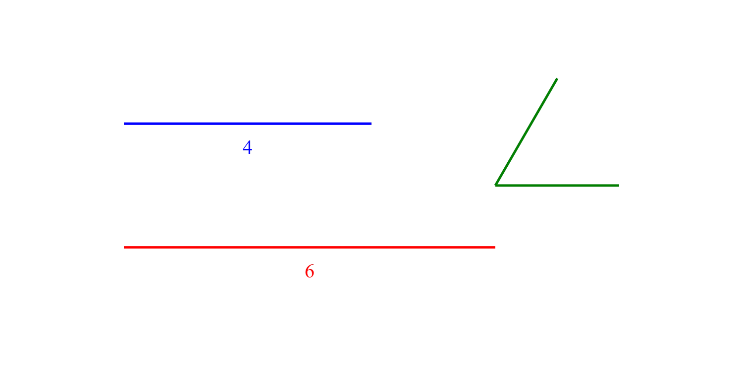 Triangle s-a-s Step 1